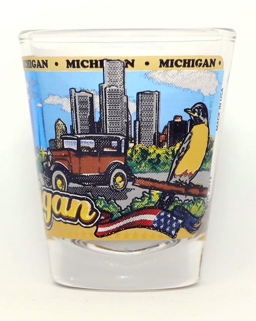 Michigan State Wraparound Shot Glass