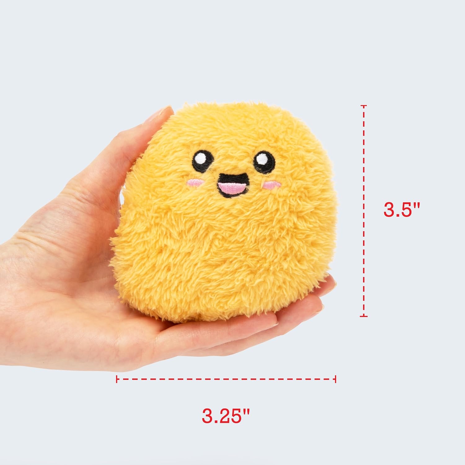 Relatable Emotional Support Chicken Nuggets - Cuddly Plush Toys for All Ages | Set of 5 with Basket