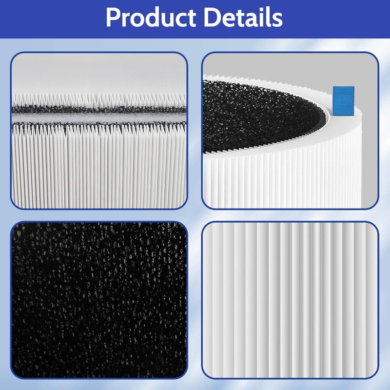 XBGG 2 Pack 211i Max Replacement Filter Compatible with Blue Pure 211i Max Air Purifier, H13 211iMax Replacement Filter, Compared Part F2MAX