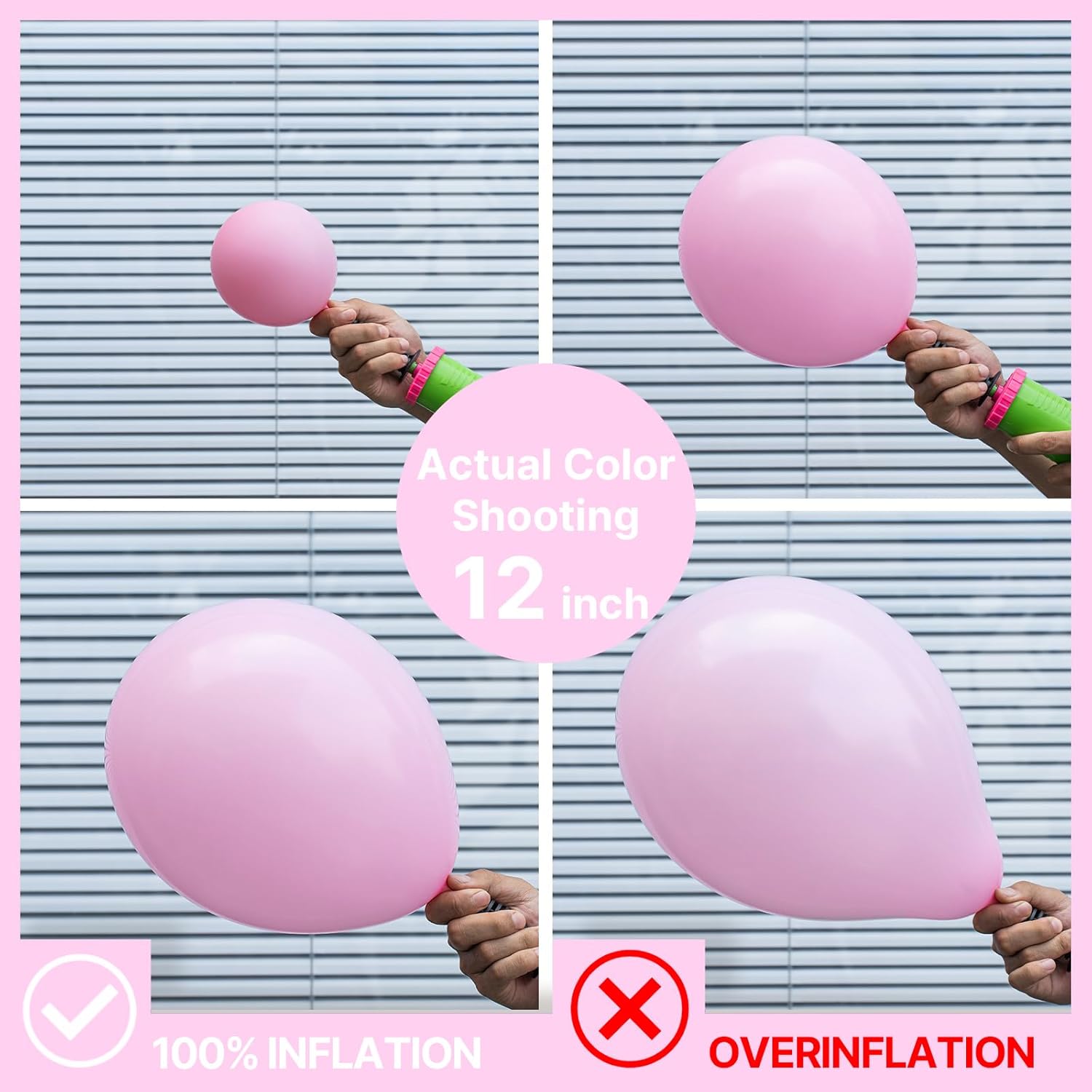PartyWoo Light Pink Balloon Arch Kit - 85 Pcs in Various Sizes for Baby Shower & Birthday Decor