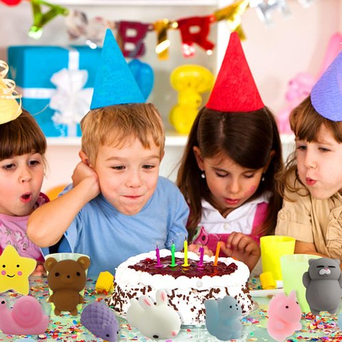 Mochi Squishy Toys by Kawaii | 80-Pack Mini Fidget Toys for Kids - Perfect Party Favors & Gifts