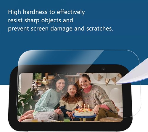 MUBUY-GOL Tempered Glass Screen Protector - 9H Hardness, Ultra Clear, Anti-Fingerprint | 2 Pack for Echo Show 5 (3rd Gen, 2023)