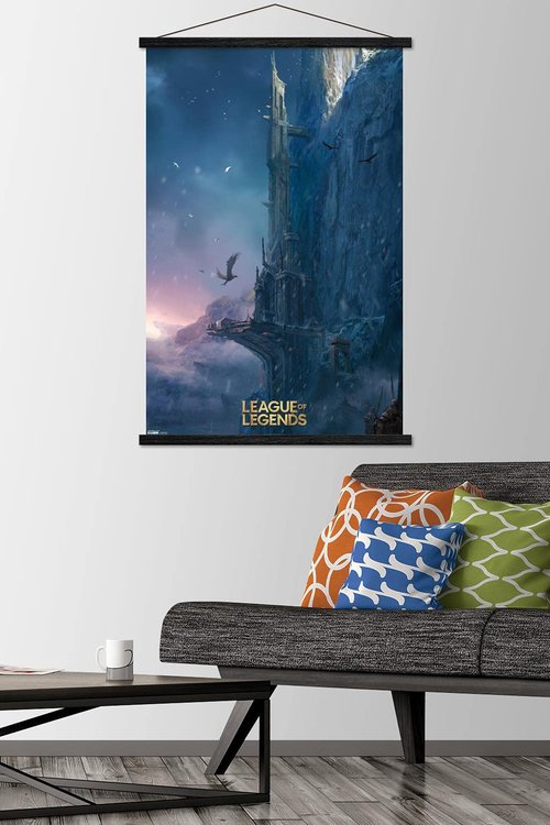 Trends International League of Legends - Howling Abyss Wall Poster with Magnetic Frame