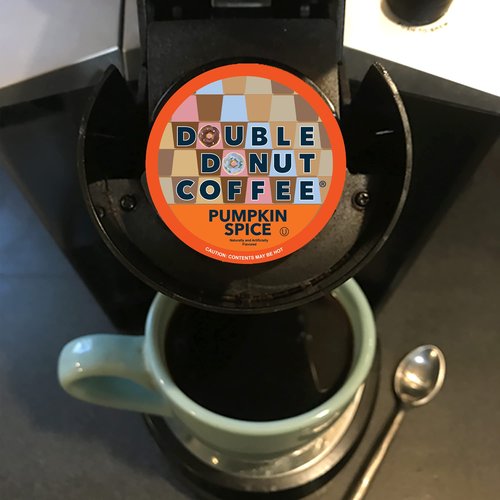 Double Donut Coffee Variety Pack, Including Flavored Coffee Pods, Medium Roast, & Dark Roast Coffee, Single Serve Coffee for Keurig K Cup Brewers, 40 Count