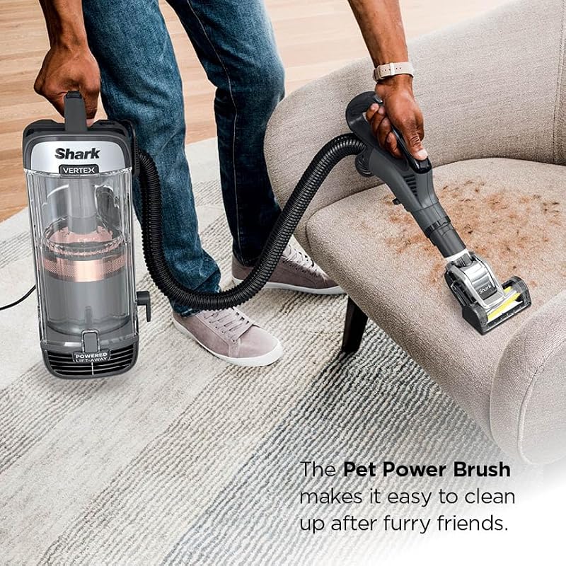 Shark AZ2002 Vertex Powered Lift-Away Upright Vacuum with DuoClean PowerFins