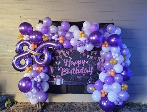 40 Inch Purple Number 8 Balloon - Perfect for 8th Birthday Parties, Weddings & Graduations