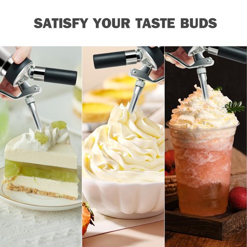 OSJCOOK Whipped CreamDispenser Stainless Steel & Aluminum (Single layer, 500ml)