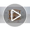 2 Pack 3-Tier Bamboo Corner Shelf - Kitchen Cabinet & Pantry Organizer