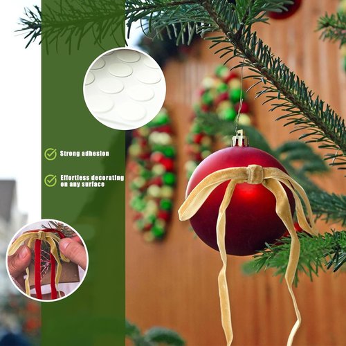 Fanfantoey Christmas Bows - 24 Pcs Velvet Tree Decorations | 5 x 7 Inch Khaki Bows