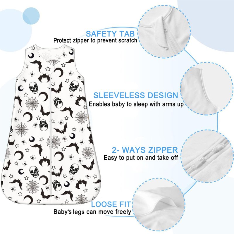 Baby Wearable Blanket Unisex Baby Stuff, Goth, 0-6M