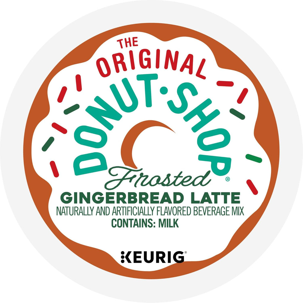 Original Donut Shop K-Cup Pods - Frosted Gingerbread Latte | 20 Count Single Serve Pods