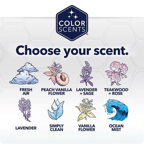Color Scents Tall Kitchen Trash Bags - 13 Gallon, 100 Count, Lavender & Sage Scented with Microban