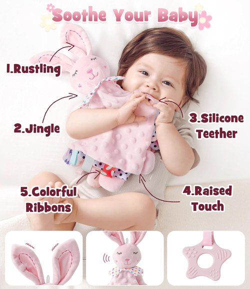 Golray Baby Girl Gift Basket - Adorable Rattle, Blanket & Bodysuit Set | Perfect for Baby Showers & Gender Reveals