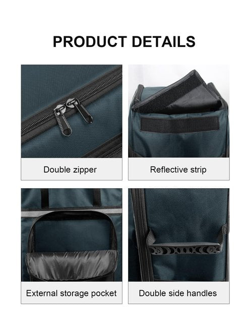 Carrying Bag Fit for Ninja CREAMi Scoop & Swirl Ice Cream NC701, Front-Opening Design for Easy Access, Soft Serve Maker Cover with Large Pocket,Frozen Sorbet Maker Bag for Outdoor Travel and Storage