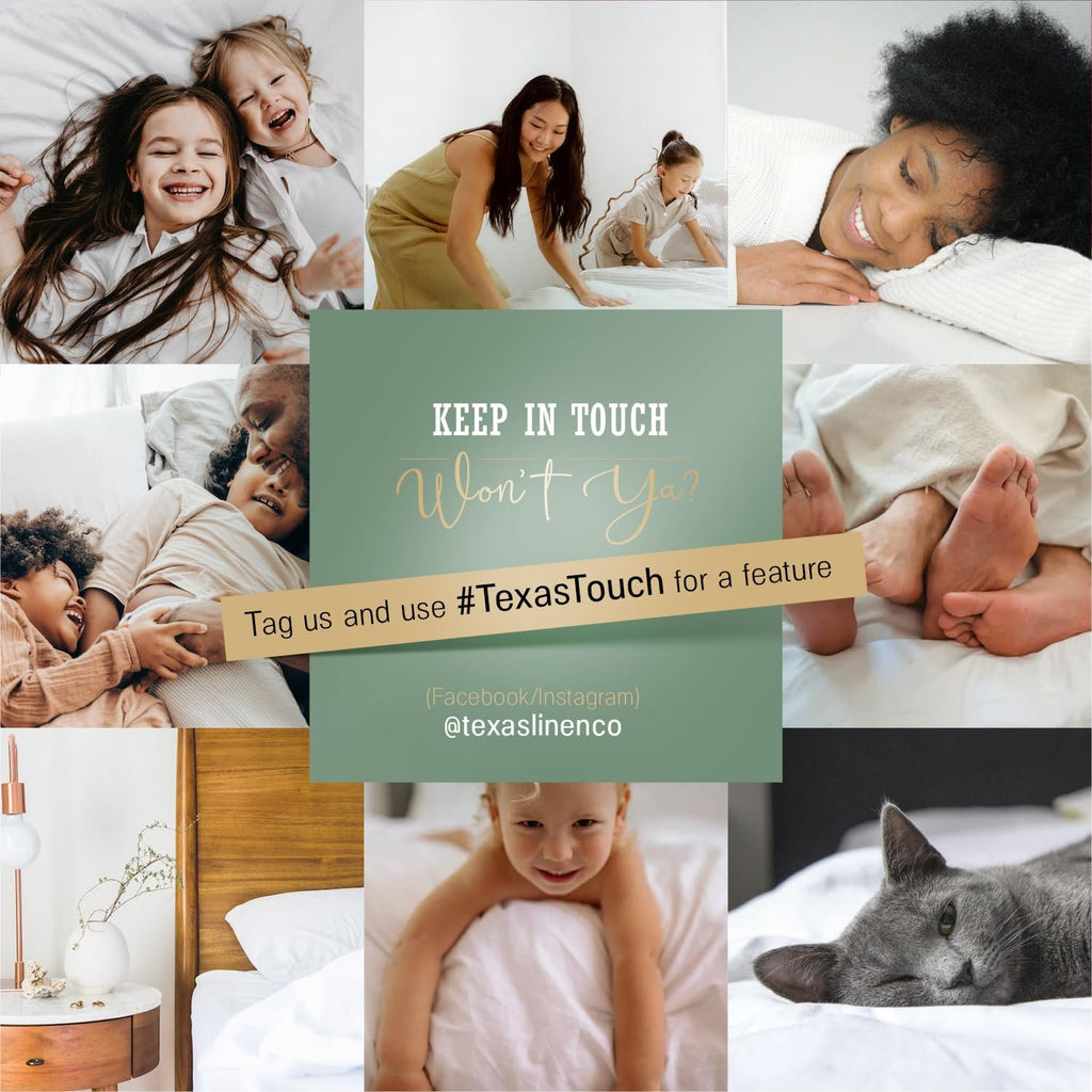 Texas Linen Co. King Size Organic Cotton Percale Sheets - Soft & Cooling 4-Piece White Set | GOTS Certified