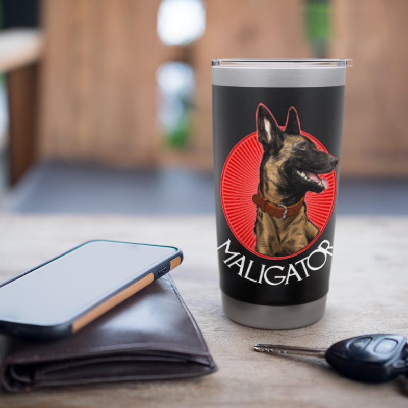 Maligator Belgian Malinois Lover Stainless Steel Insulated Tumbler
