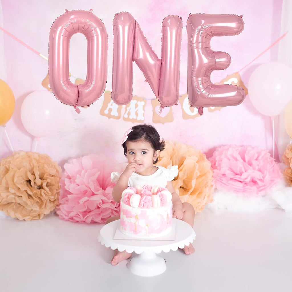 Skiennix 40-Inch Pastel Pink Letter Balloon U - Giant Custom Mylar Foil Balloon for Birthday Parties