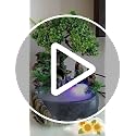 11-Inch Tabletop LED Waterfall Fountain with Mist Effect for Home & Office