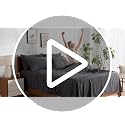 6-Piece King Size Sheet Set for 21-Inch Deep Pocket Mattresses, Dark Grey