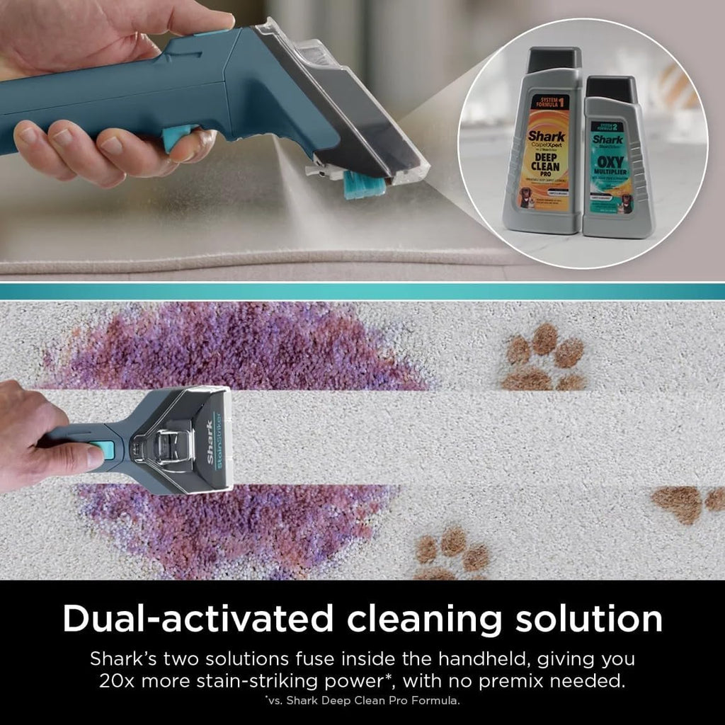 Shark CarpetXpert Upright Carpet & Upholstery Cleaner - Stain Striker Technology | Navy