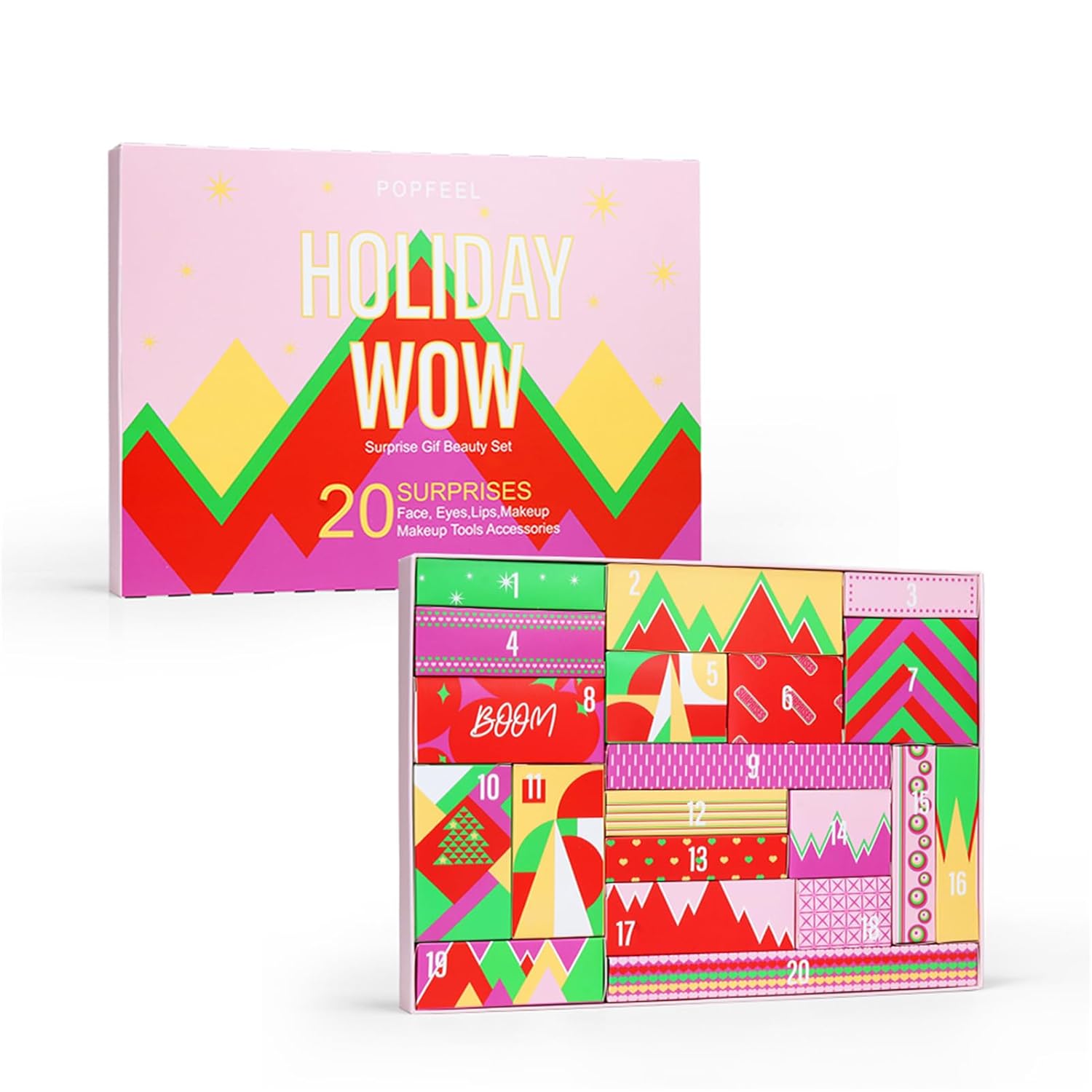 Skiennix Makeup Advent Calendar 2026 - All-in-One Kit with Eyeshadow, Lipstick & Foundation | Perfect Gift for Teens & Women