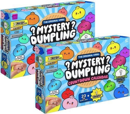 Dumpling Squishy Advent Calendar - 24-Day Mystery Countdown | Stress Relief Fidget Toys (2pcs)