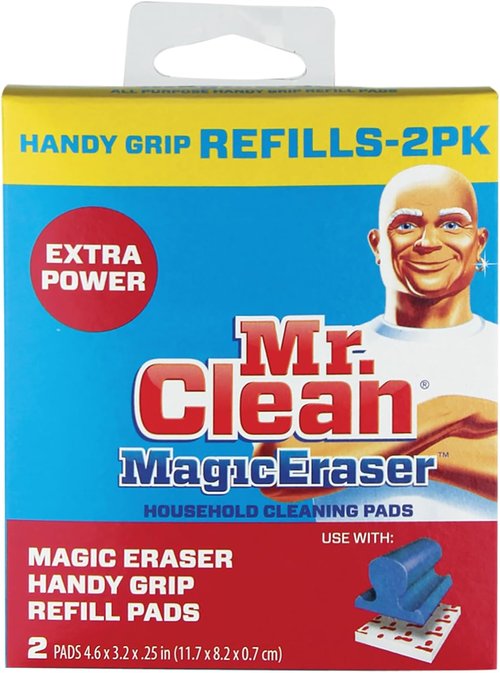 Mr. Clean Magic Eraser Refill - Handy Grip Design | Convenient Pack of 2