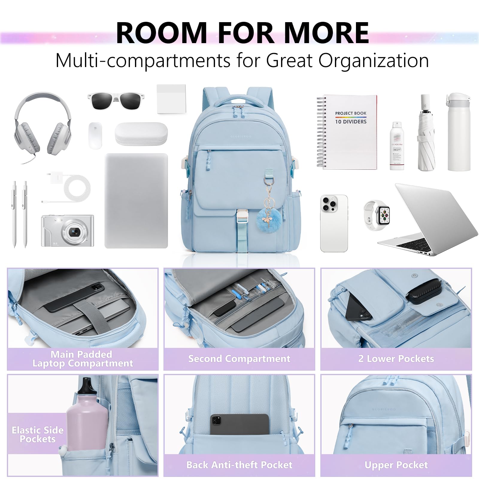 GLORIEROO Deluxe Lunch Bag + Backpack