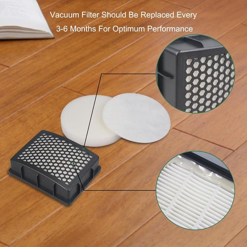 Kenmore Replacement Vacuum Filter - 2 HEPA & 4 Foam Filters for DU2015, DU2012, K4010 Models