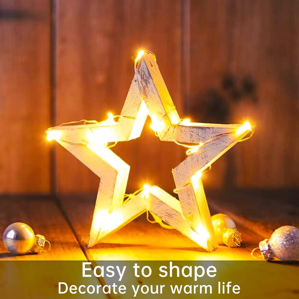 Yiaht 12 Pack Fairy Lights - Battery Operated 7 Feet String Lights | Waterproof Silver Wire for Bedroom, Party, Wedding, Christmas