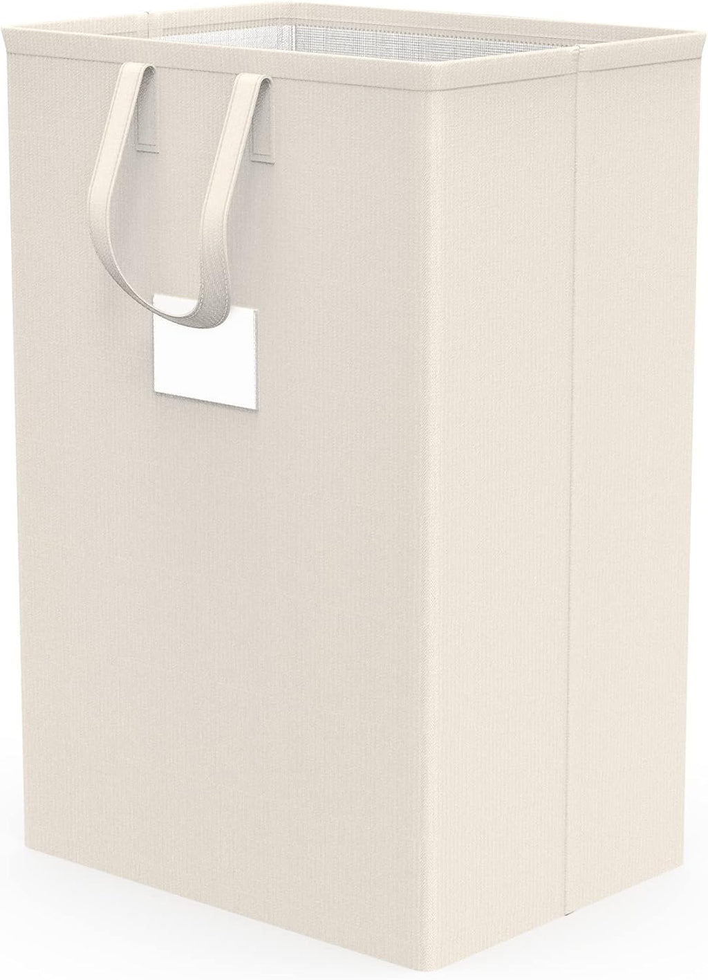Skiennix 75L Large Laundry Hamper - Waterproof & Freestanding Design for Bedroom, Bathroom, or Dorm (Ivory)