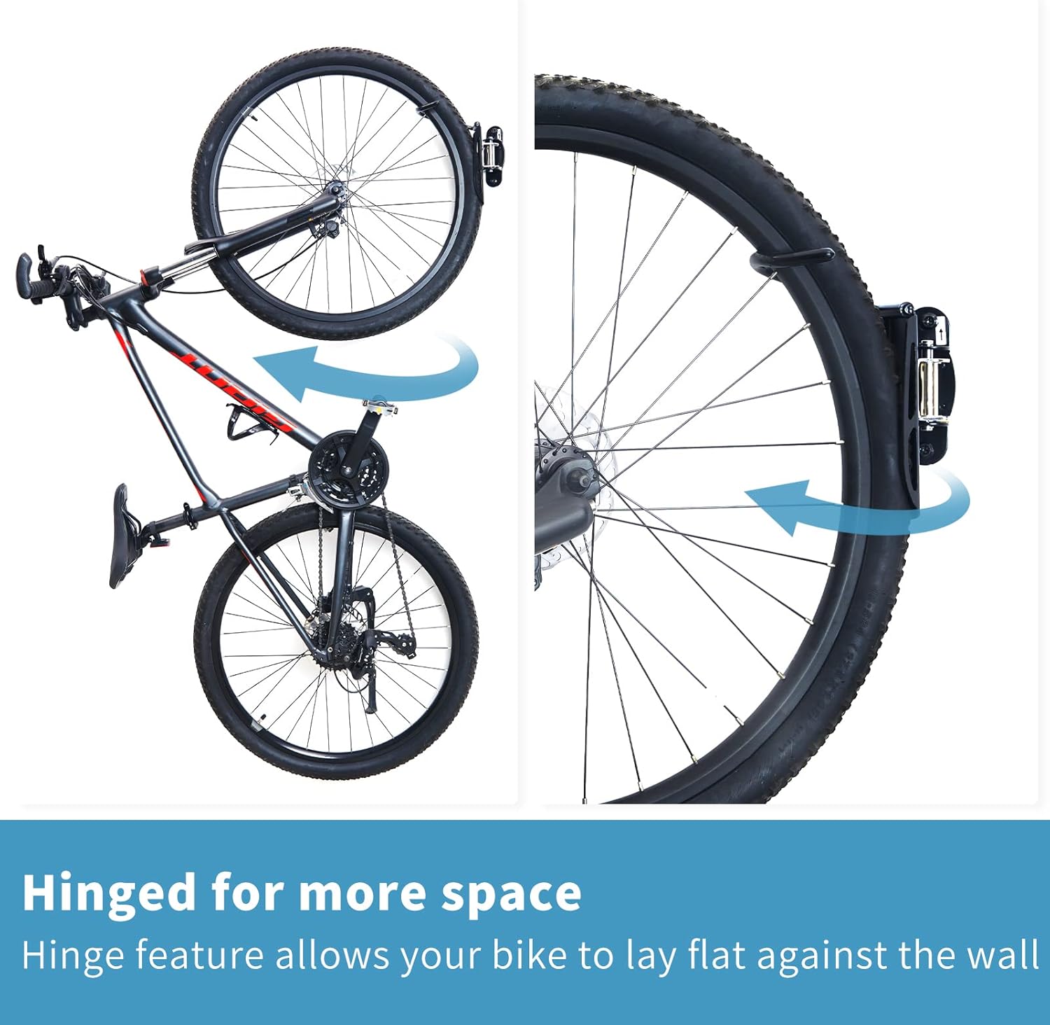 Ultrawall Bike Rack - Vertical Wall Mount Storage Solution for Indoor Bicycles | 2-Pack