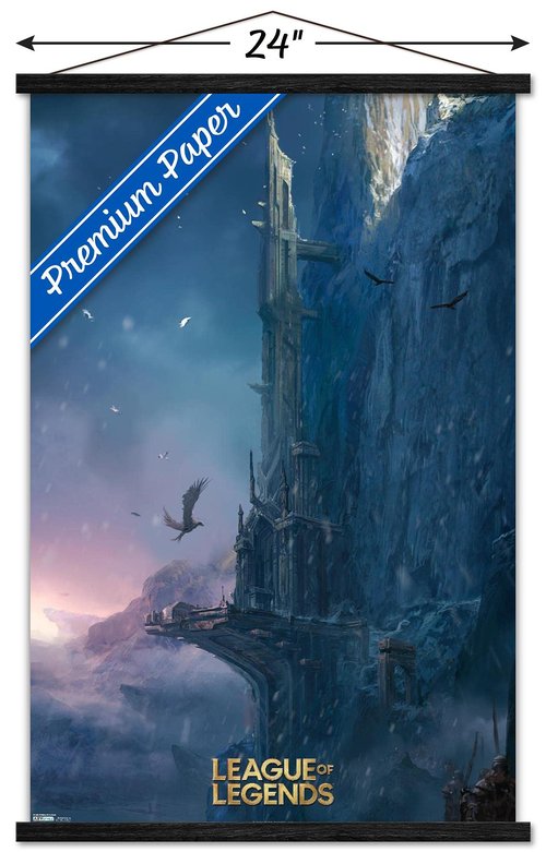 Trends International League of Legends - Howling Abyss Wall Poster with Magnetic Frame