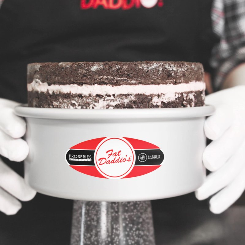 Fat Daddio's PCC-33CASE Anodized Aluminum Round Cheesecake Pans, 6 Piece Set, 3 x 3 Inch