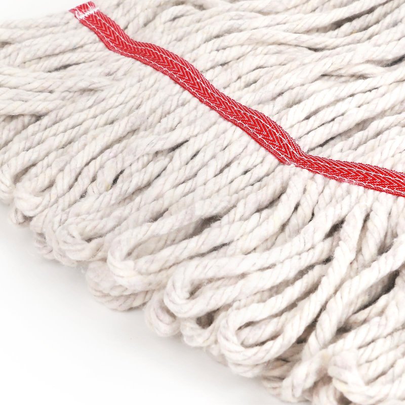 Matthew Cleaning Pack of 12 Heavy Duty Commercial White Mop Head Replacement for General and Floor Cleaning,Wet Industrial Blend Cotton Looped End String Head Refill