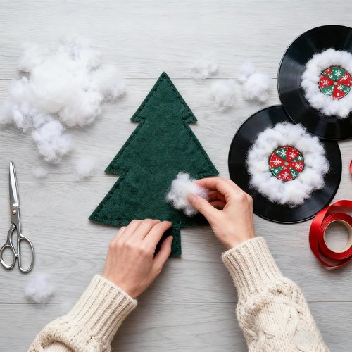 Christmas Fake Snow Decor by 1LB - Vacuum-Packed Cotton Fluff for Indoor Decoration | Perfect for Crafts & Holiday Displays