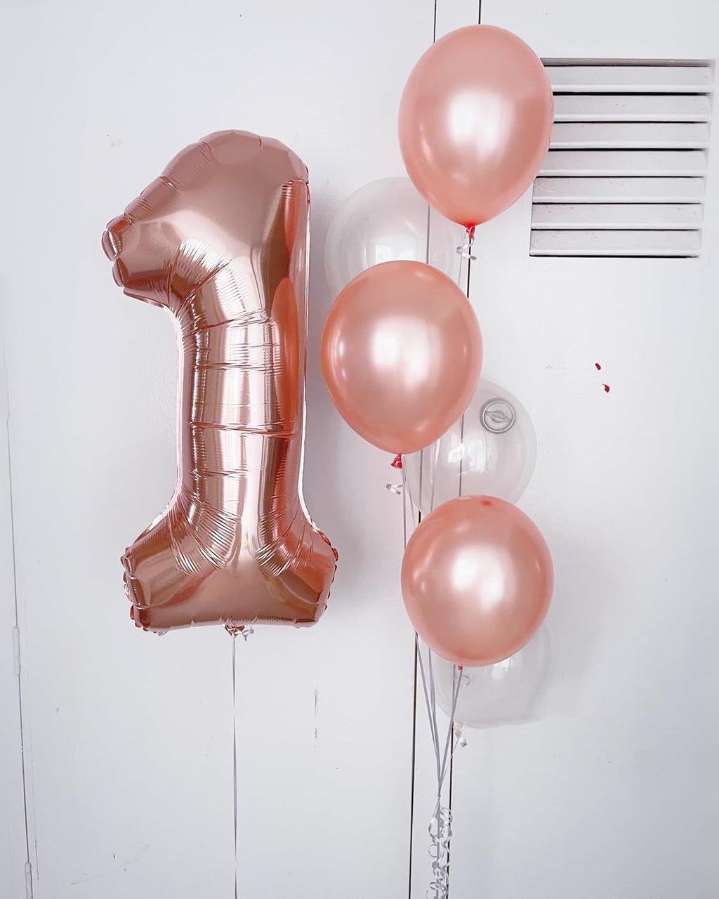 Rose Gold 40-Inch Number 1 Balloon - Perfect First Birthday Decoration for Boys & Girls
