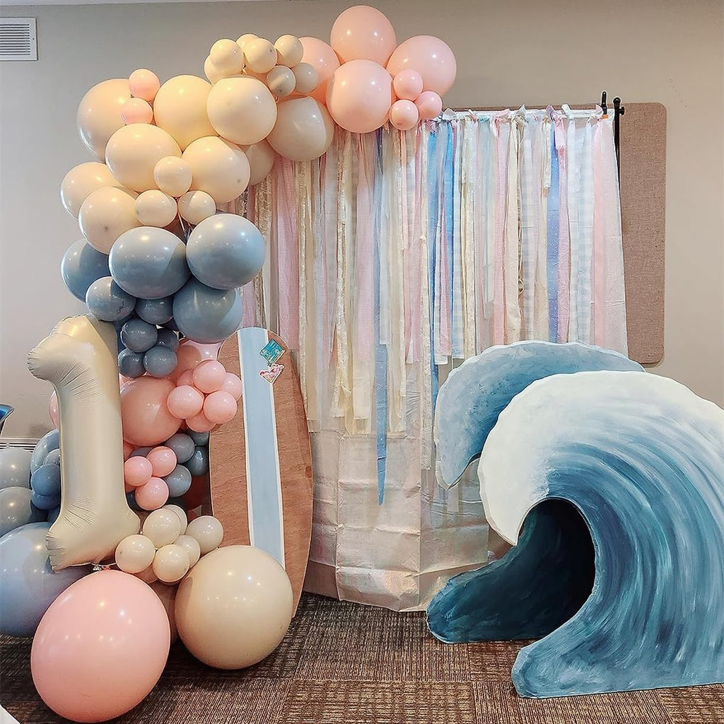 Number Balloons - 40 Inch 1 Balloon for 1st Birthday Party Decorations | Cream White