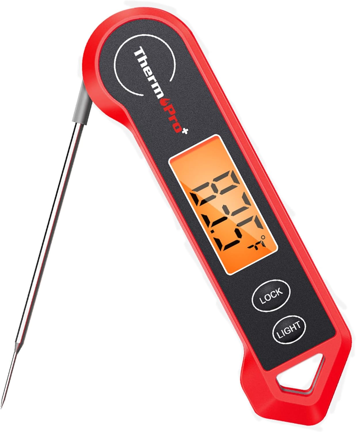 TempPro Waterproof Digital Meat Thermometer - Ambidextrous Backlit & Motion Sensing | Perfect for BBQ, Grilling, and Cooking