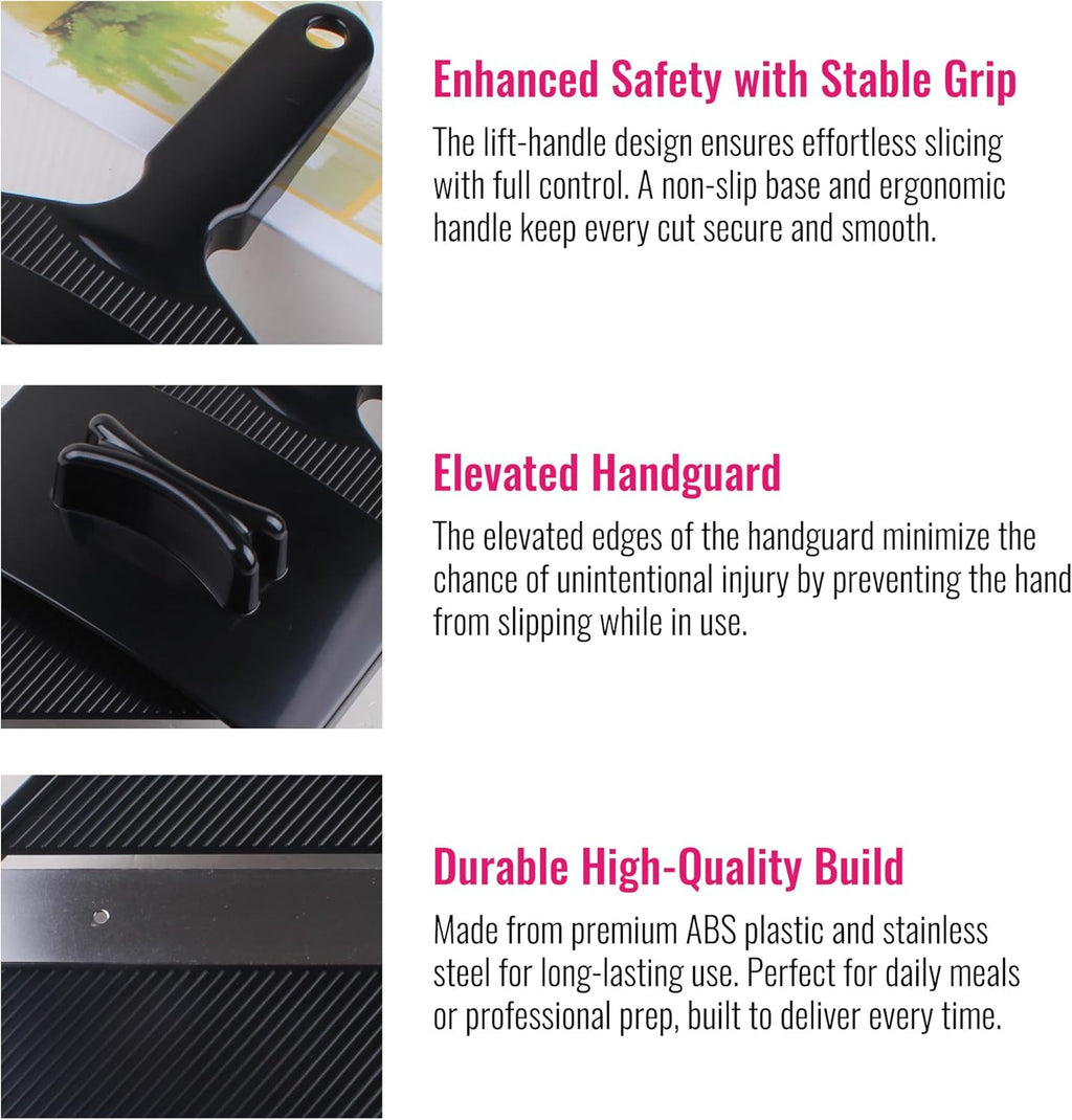 Smart Cabbage Slicer - Ultra-Thin Julienne Cutter with Japanese Stainless Steel Blade | 0.04 Inch Shredder