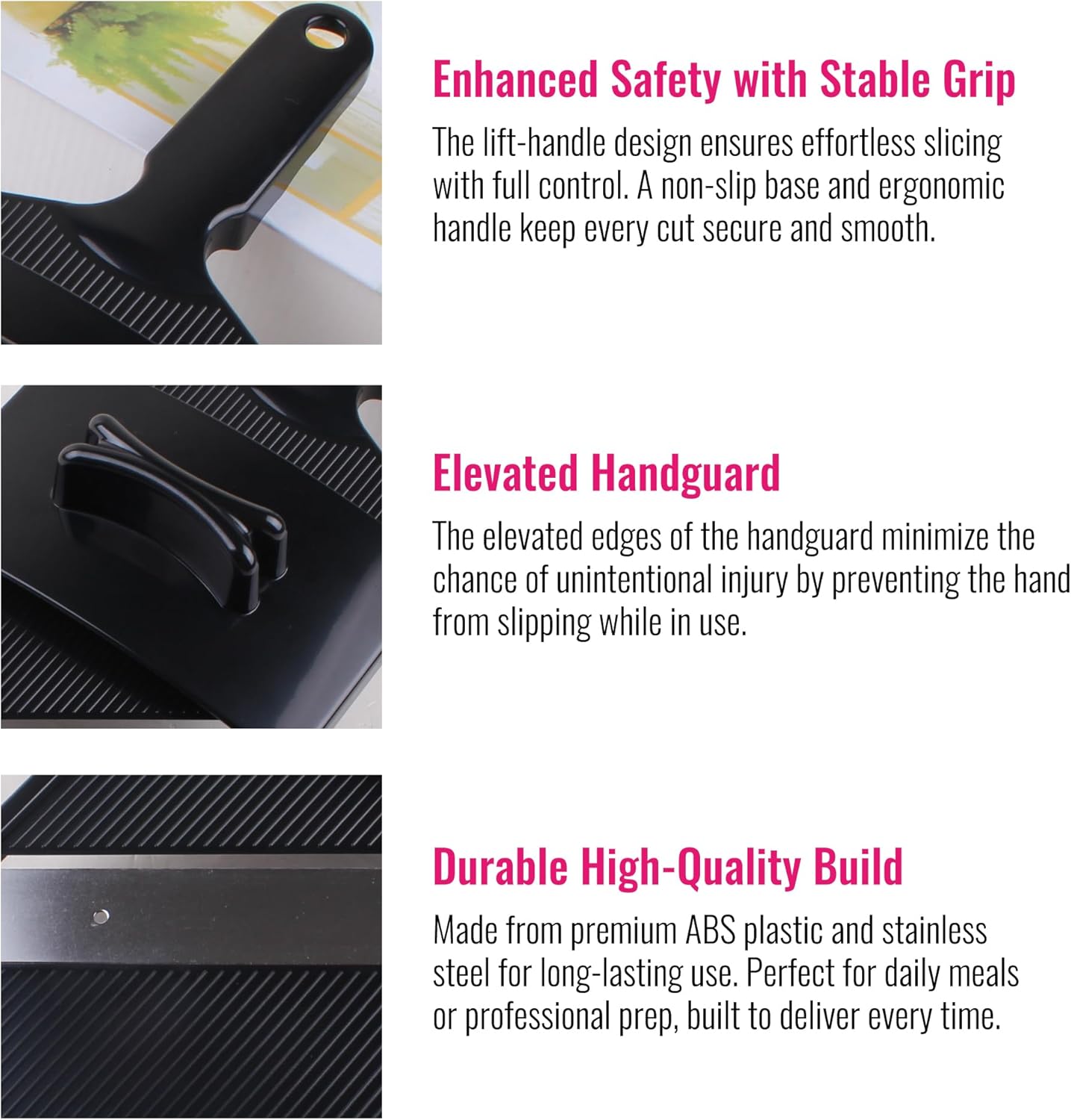 Smart Cabbage Slicer - Ultra-Thin Julienne Cutter with Japanese Stainless Steel Blade | 0.04 Inch Shredder