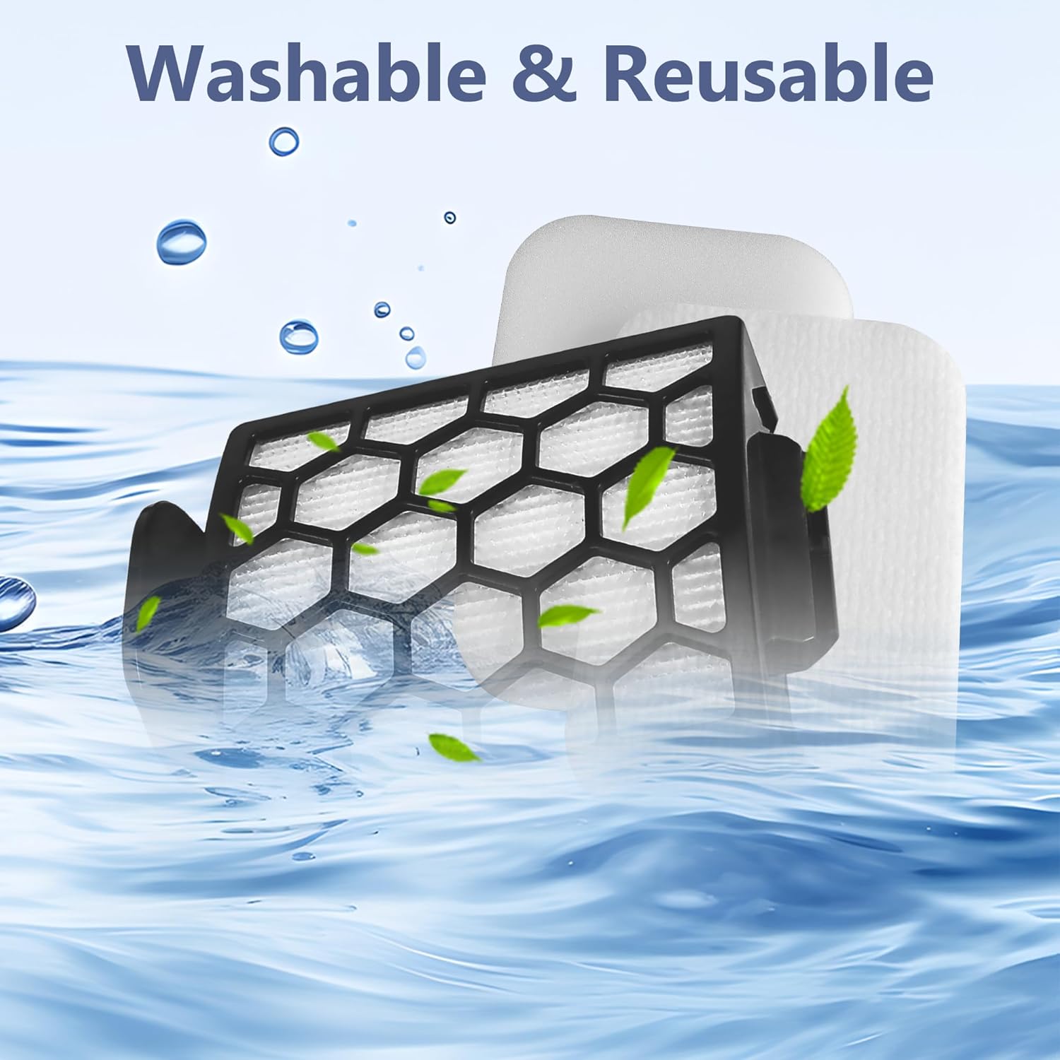 Shark Vacuum Filter Replacement - Compatible with ZU102, ZU100, Pet Pro, NV251 & More | High-Efficiency Part 1238FT60