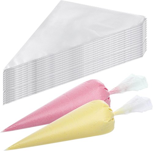 400 Pcs Skiennix Disposable Piping Bags - 12 Inch Anti-Burst Tipless Icing Bags for Cake & Cookie Decoration
