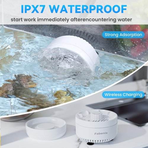 Fruit and Vegetable Washing Machine. Rotatable Fruit and Vegetable Purifier. The Fruit Cleaner Device Automatically Turns on in The Water. Use Water Rotator and OH ion Purification Technology