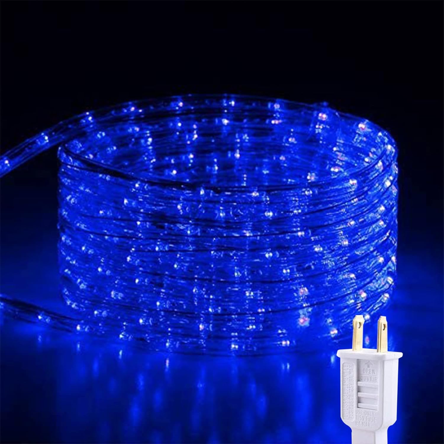 Skiennix 150ft LED Rope Lights - Waterproof, Flexible Tube Lighting with 8 Modes | Blue for Indoor & Outdoor Use