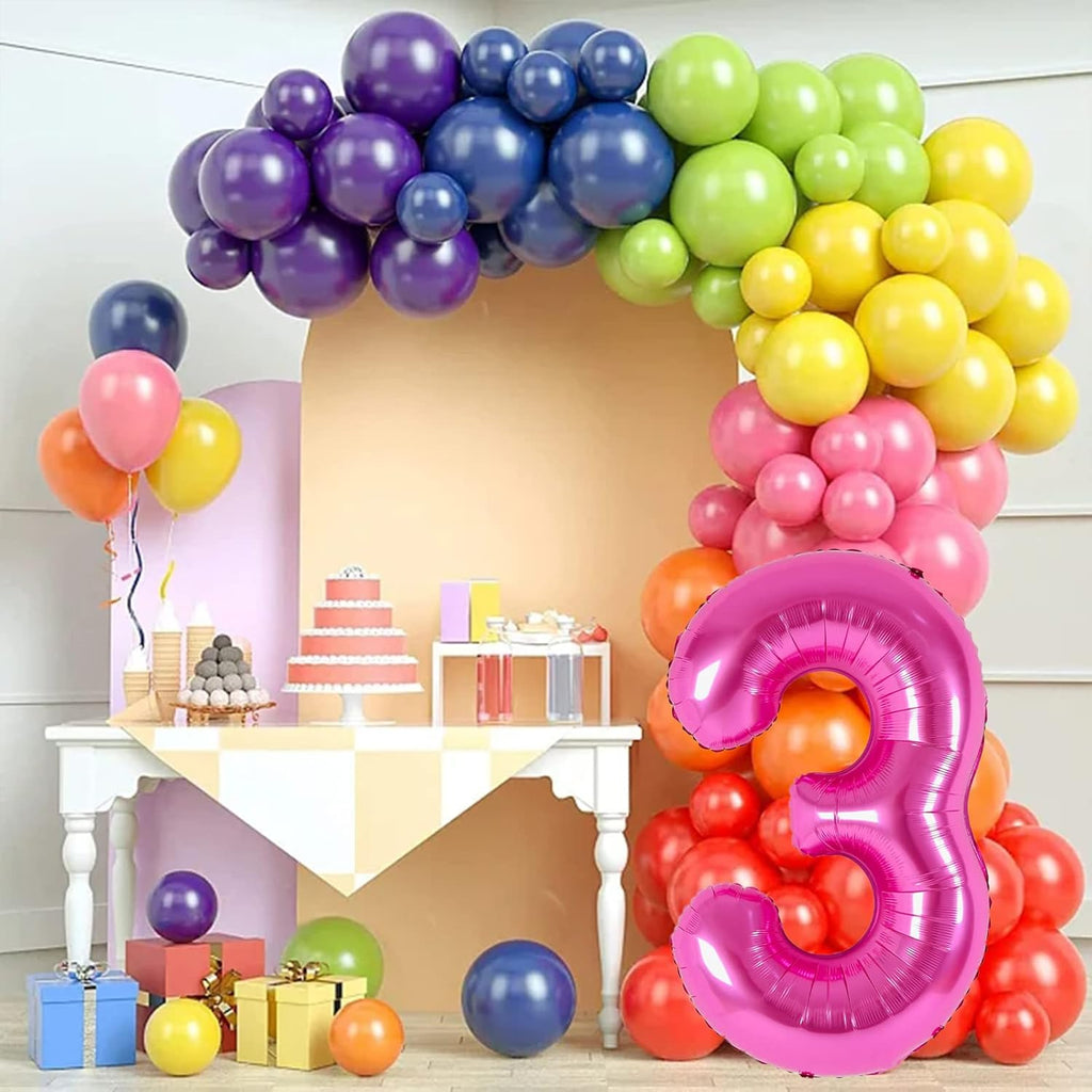Regine Switzerland 40-Inch Pink Number 13 Balloons - Perfect for Kids' Birthday & Anniversary Celebrations