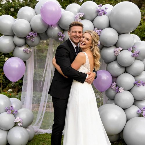 Grey Latex Balloons by [Brand Name] - 110pcs 12-Inch Balloons for Birthday Parties & Baby Showers