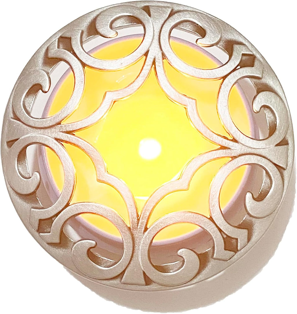 Silver Space Scented Candle Toppers - Elegant Jar Covers to Enhance Aroma & Prevent Touch | Perfect Gift for Women