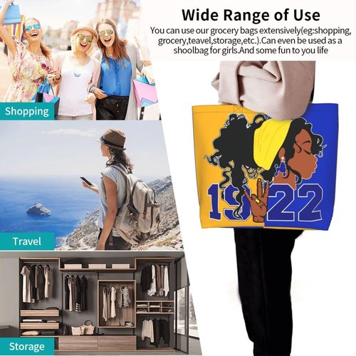JIW Iaa Sigma Gamma Tote Bag Rho Sorority Gifts for Women 1922 Reusable Fashion Beach Bag Large Shoulder Shopping Bag
