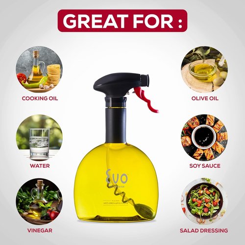 Evo Original Oil Sprayer - Non-Aerosol Olive Oil & Cooking Oil Dispenser | 24-Ounce, Yellow